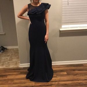 Eliza J Navy Prom Dress✨